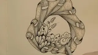 Combining Easy Zentangle Patterns Tutorial - Inktober Day 29