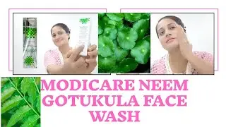 MODICARE SCHLOKA NEEM AND GOTUKULA  FACEWASH || DEMO || REVIEW ||