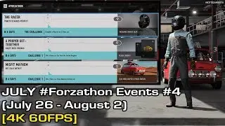 Forza Motorsport 7 - July #Forzathon Events #4 (July 26 - August 2) [4K 60FPS]