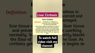 Liver Cirrhosis@FreeMedicalEducation-ld3sf#nursing#medical#viralshortsvideo#youtubeviralshorts