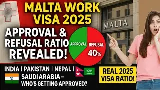 Malta work visa New Update Today Malta Work Visa 2025 Approval vs Refusal Ratio August Update #malta