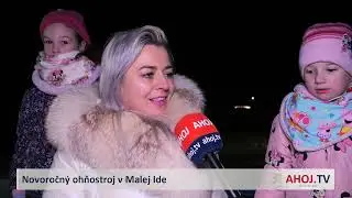 Obyvatelia Malej Idy privítali nový rok už tradične ohňostrojom