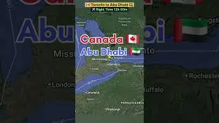 Canada Toronto 🇨🇦 to Abu Dhabi UAE 🇦🇪 direct flight ✈️ Operator by Etihad Airways 