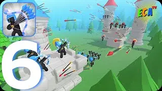 ⭐Merge Archers Castle Defense⭐ Walkthrough Gameplay Part 6 Win The Arrow War (Android-iOS)