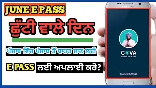 How To Get E Pass Online Punjab | e pass online punjab form | punjab main e pass kaise banaye