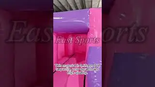 Inflatable bouncy castle with slide pool for kids party#bouncehouserental #inflatablegame
