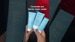 Dot&key barrier repair face wash moisturizer and sunscreen combo 💙| #barrierrepair #dotandkey