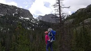 Hiking Mom and Baby The Loch RMNP
