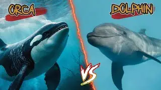 Orca Vs Dolphin : Exclusive Battle !