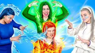 Fire, Water, Air and Earth Girls! Four Element Pranks