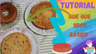 F&aacute;cil Tutorial, de Queque seco b&aacute;sico.  🎂