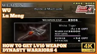 Lu Meng Lv10 Weapon Guide | Dynasty Warriors 4