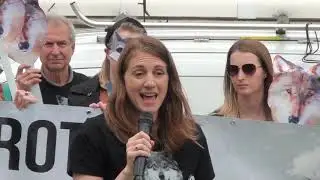 Center for Biological Diversity's Valerie Love Rallies Crowd for #WolfProtection
