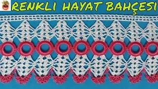 Стильная модель края кружевного полотенца