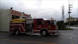 Camp Foster fire engine responding