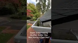 Customer Said Corner Was Leaking😕Well #gutter #diy #gutters #rain #home #shorts #youtubeshorts