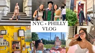 NYC & PHILLY VLOG | week in my life in nyc + tj's med school graduation