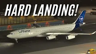 [MSFS2024] *HARD LANDING* In the A340 | Inibuilds a340-300 landing into Stockholm