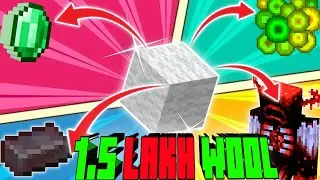 WOOL FARM TUTORIAL 🥵 45 STACKS 🔥 1.21.44