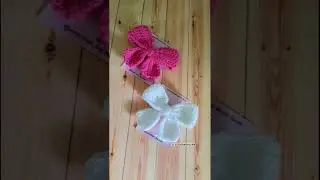 crochet bow hair clip ❤️#crochet #shortsviral #shorts