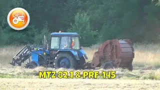Baling 2020 | MTZ 82.1 & PRF-145 round baler