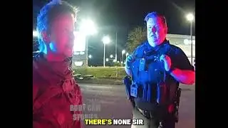 Entitled military officer refuses the DUI arrest #police #cops #bodycam #army