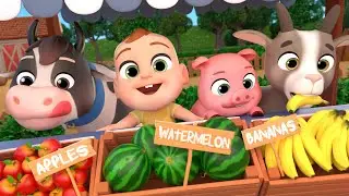 Apples and Bananas  Feeding Animals Song +More Newborn Educational Nursery Rhymes & Kids Songs