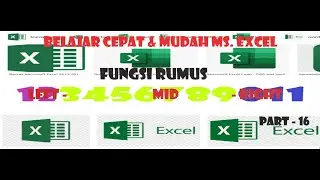 Belajar cepat dan mudah excel-fungsi rumus left-mid-right-part16