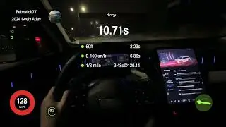 Geely Atlas 2024 (FX11) acceleration 0-100, 100-200, 0-200