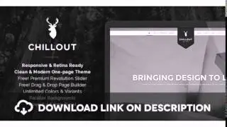 Chillout - Parallax One-Page WordPress Theme Free Download