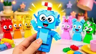 Building a LEGO World With Sprunki Aqua 🧊🍌 | Fun Ideas ft. Doey the Doughman
