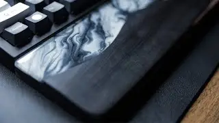 Arkisan Custom Wrist Rest (alongside Glorious GMMK Pro)