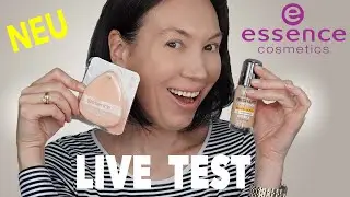 LIVE TEST! Drogerie Neuheiten ► ESSENCE Fresh & FIT FOUNDATION + Airbrush Blender / CATRICE Puder