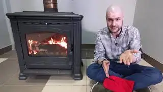 Чугунная печь для отопления дома Plamen TENA. Новая версия с верхним и задним подключением дымохода