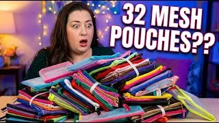 How do these work? 32 Pack Mesh Zipper Pouch Bags