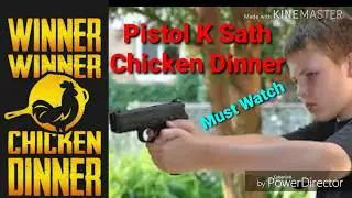 Chicken dinner  with pistol 😍😍