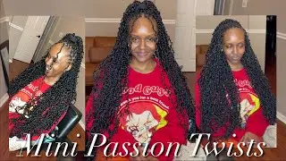 How To Do Long Mini Passion Twists | Full and Long Messy Passion Twists 🔥