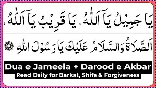 Dua e Jameela + Darood e Akbar | Read Daily for Barkat, Shifa & Forgiveness | Urdu Translation