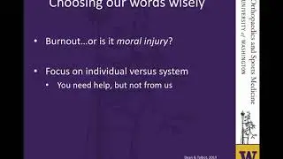 Surgeons SOS: Managing Workplace Stress in the Modern Era - Presented by Drs. Gilmer & Terle