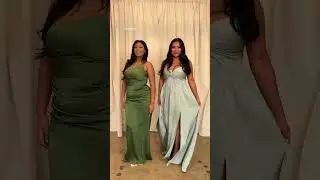 Green Stretch Satin Bridesmaids Dresses | Azazie #shorts #bridesmaidfashion