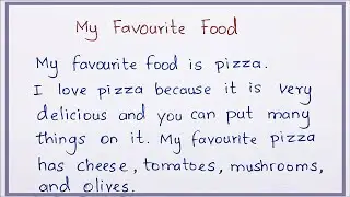 My Favourite Food | Pizza | Essay about Pizza | Nifty&rsquo;s English