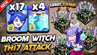Th17 BROOM WITCH Attack With CLONE (Town Hall 17) | Best TH17 Attack Strategy With Broom Witch 2025