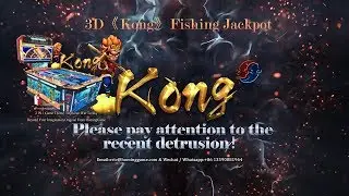 3D KONG Fishing Arcade Table Gambling Game Machine,Fishing Jackpot Gambling