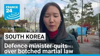 South Korean defence minister quits over botched martial law order &bull; FRANCE 24 English