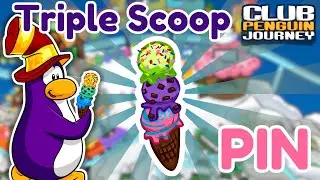 Club Penguin Journey | *OLD* Triple Scoop Pin Location! 🍦