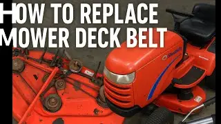 How to replace mower deck belts