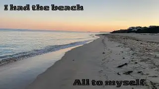 I had the beach to myself. An early morning walk on Hayle beach in Cornwall