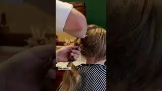😱🤩 Massive ponytail chop! More than 20 inches cut off