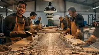 lether belt factory work how to make 