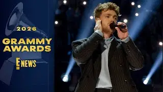 Alex Warren Reacts to Grammys 2026 Audio Malfunction | E! News